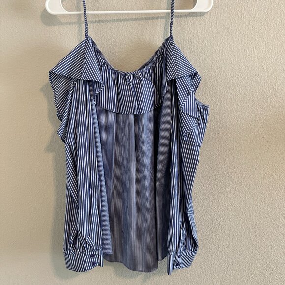 Collective Concepts Giada Cold Shoulder Poplin Top- Sz XXL (NWT) - Picture 7 of 8